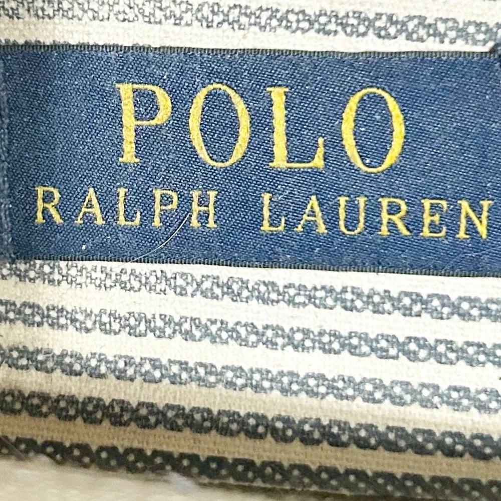 Polo by Ralph Lauren Sander Canvas Lace Up Sneakers Round Toe Polo Branding 🩵🩶